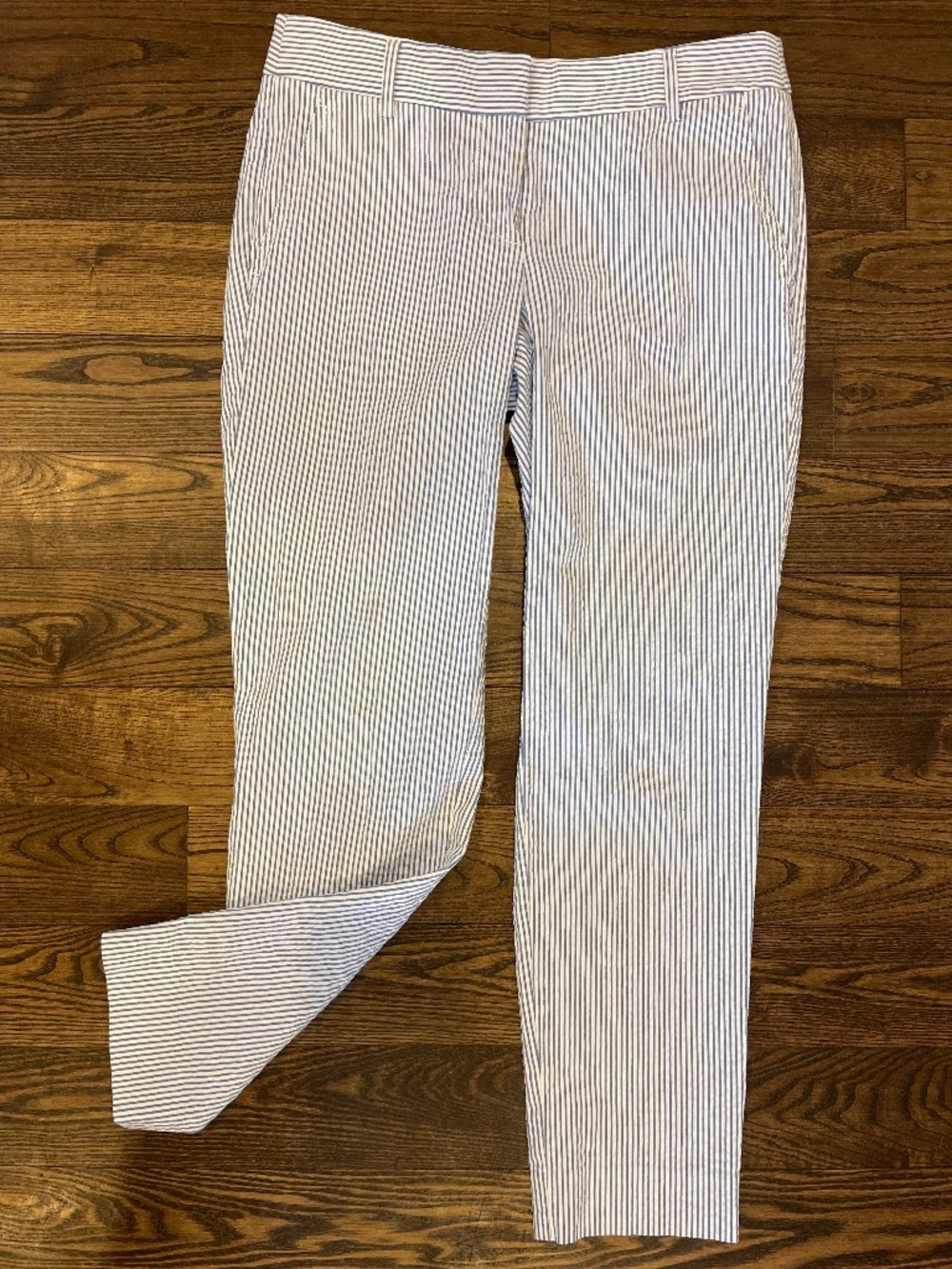 BEAUTIFUL! J Crew career seersucker pants 00